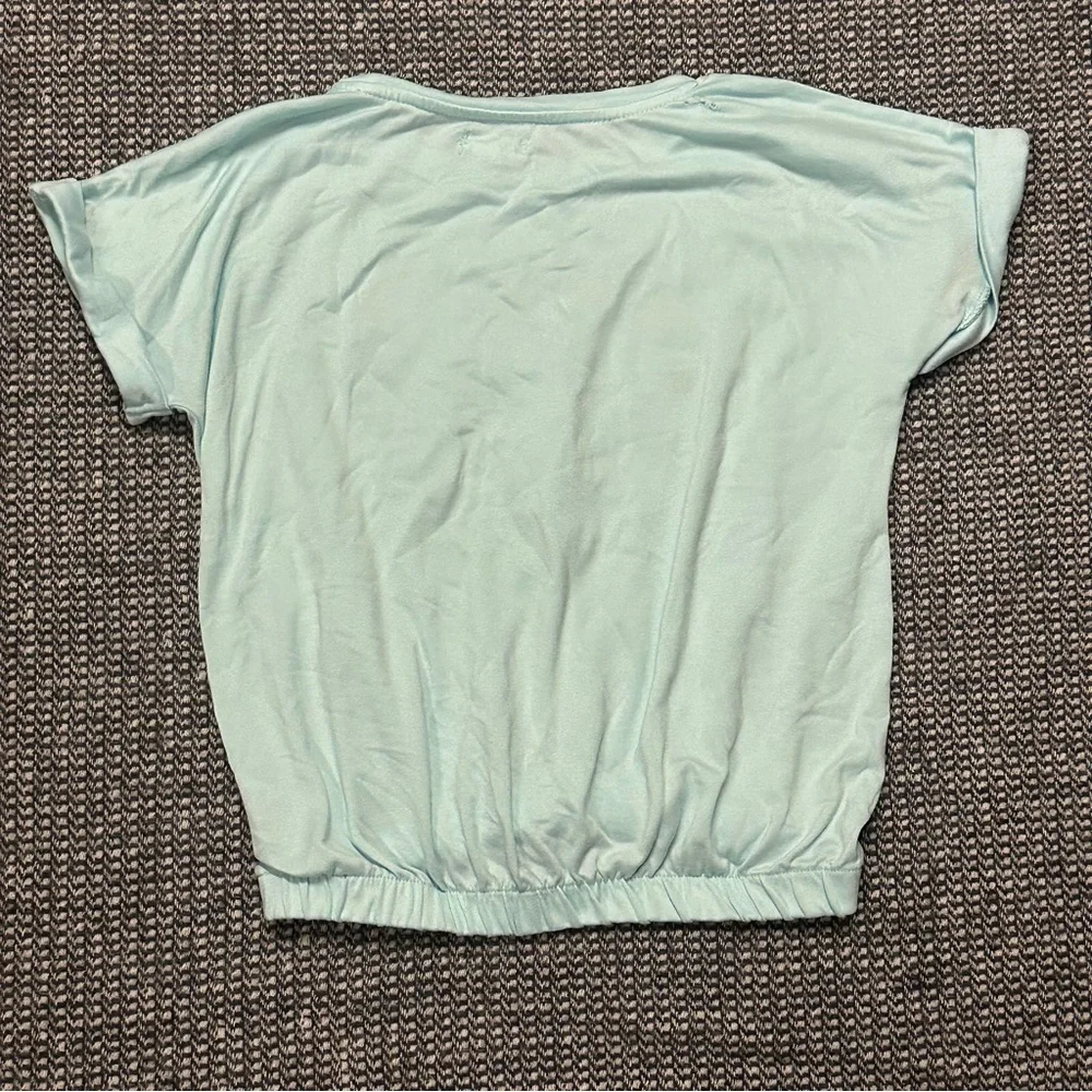 Lemmi Kids Light Blue Floral Heart Tee - Picture 2 of 5